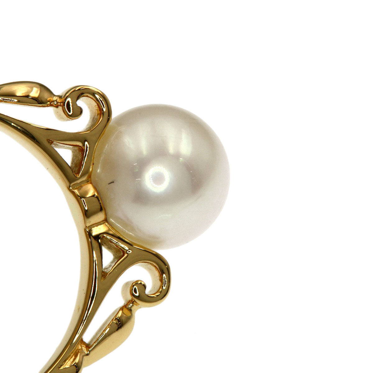 MIKIMOTO Pearl Pearl Ring K14 Yellow Gold Ladies [Used]