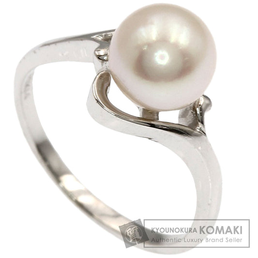 MIKIMOTO Pearl Pearl Ring K14 White Gold Ladies [Used]