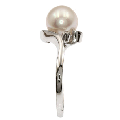 MIKIMOTO Pearl Pearl Ring K14 White Gold Ladies [Used]