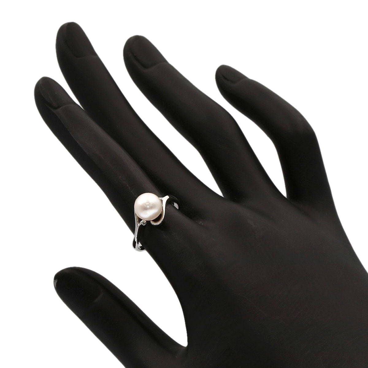 MIKIMOTO Pearl Pearl Ring K14 White Gold Ladies [Used]