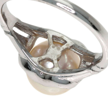 MIKIMOTO Pearl Pearl Ring K14 White Gold Ladies [Used]