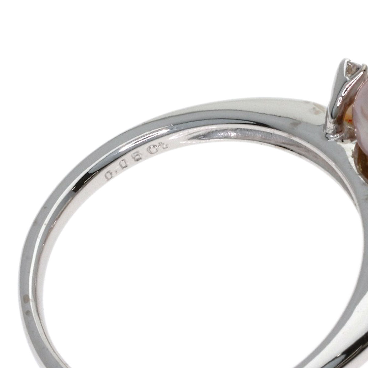 MIKIMOTO Perlita Pearl Pearl Diamond Ring K18 White Gold Ladies [Used]
