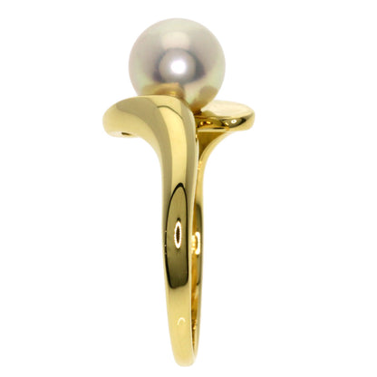 MIKIMOTO Pearl Pearl Ring K18 Yellow Gold Ladies [Used]