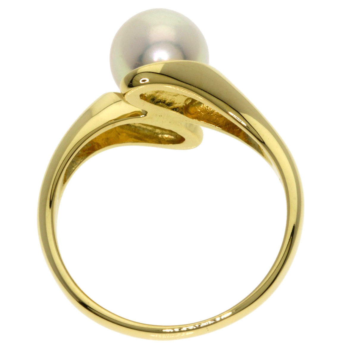 MIKIMOTO Pearl Pearl Ring K18 Yellow Gold Ladies [Used]