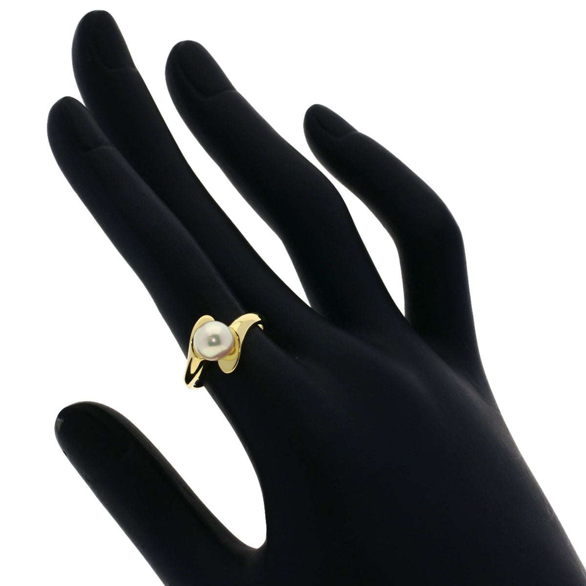MIKIMOTO Pearl Pearl Ring K18 Yellow Gold Ladies [Used]