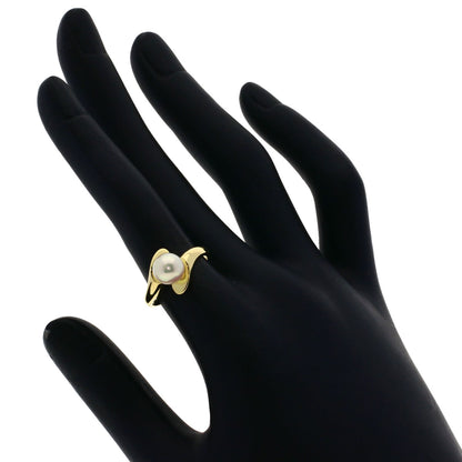 MIKIMOTO Pearl Pearl Ring K18 Yellow Gold Ladies [Used]