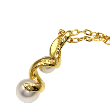 MIKIMOTO Pearl Pearl Necklace K18 Yellow Gold Ladies [Used]