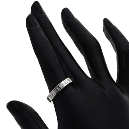 BVLGARI Double logo 1P Diamond Ring K18 White Gold Ladies [Used]