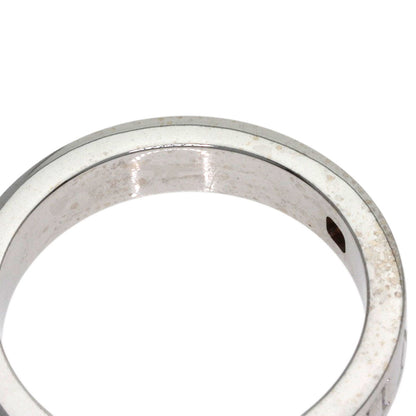 BVLGARI Double logo 1P Diamond Ring K18 White Gold Ladies [Used]