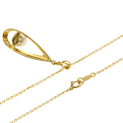 MIKIMOTO Pearl Pearl Necklace K18 Yellow Gold Ladies [Used]