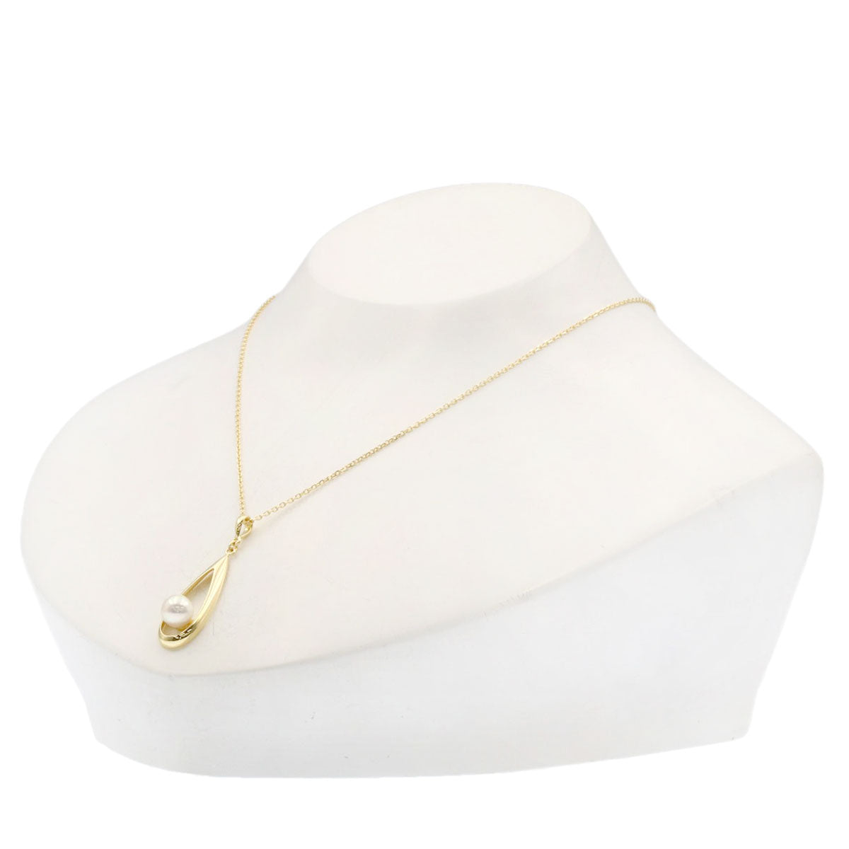 MIKIMOTO Pearl Pearl Necklace K18 Yellow Gold Ladies [Used]