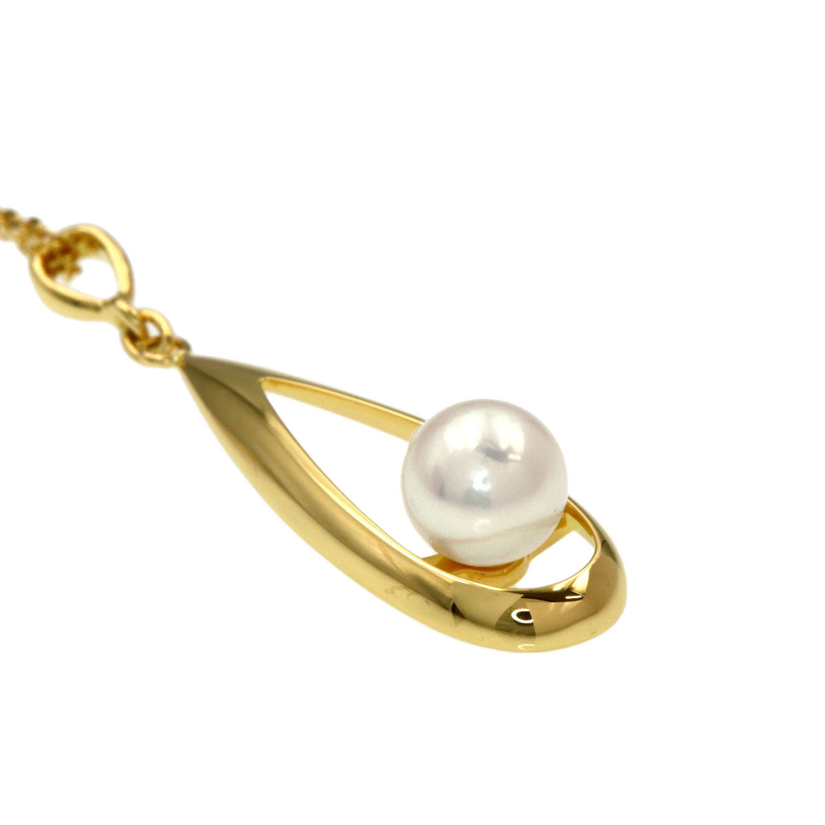 MIKIMOTO Pearl Pearl Necklace K18 Yellow Gold Ladies [Used]