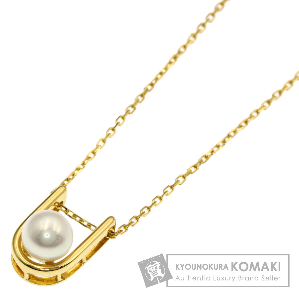MIKIMOTO Pearl Pearl Necklace K18 Yellow Gold Ladies [Used]