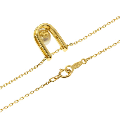 MIKIMOTO Pearl Pearl Necklace K18 Yellow Gold Ladies [Used]