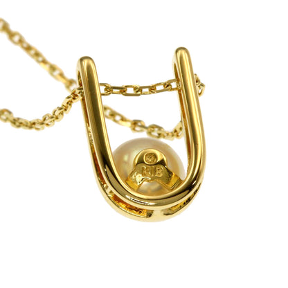 MIKIMOTO Pearl Pearl Necklace K18 Yellow Gold Ladies [Used]