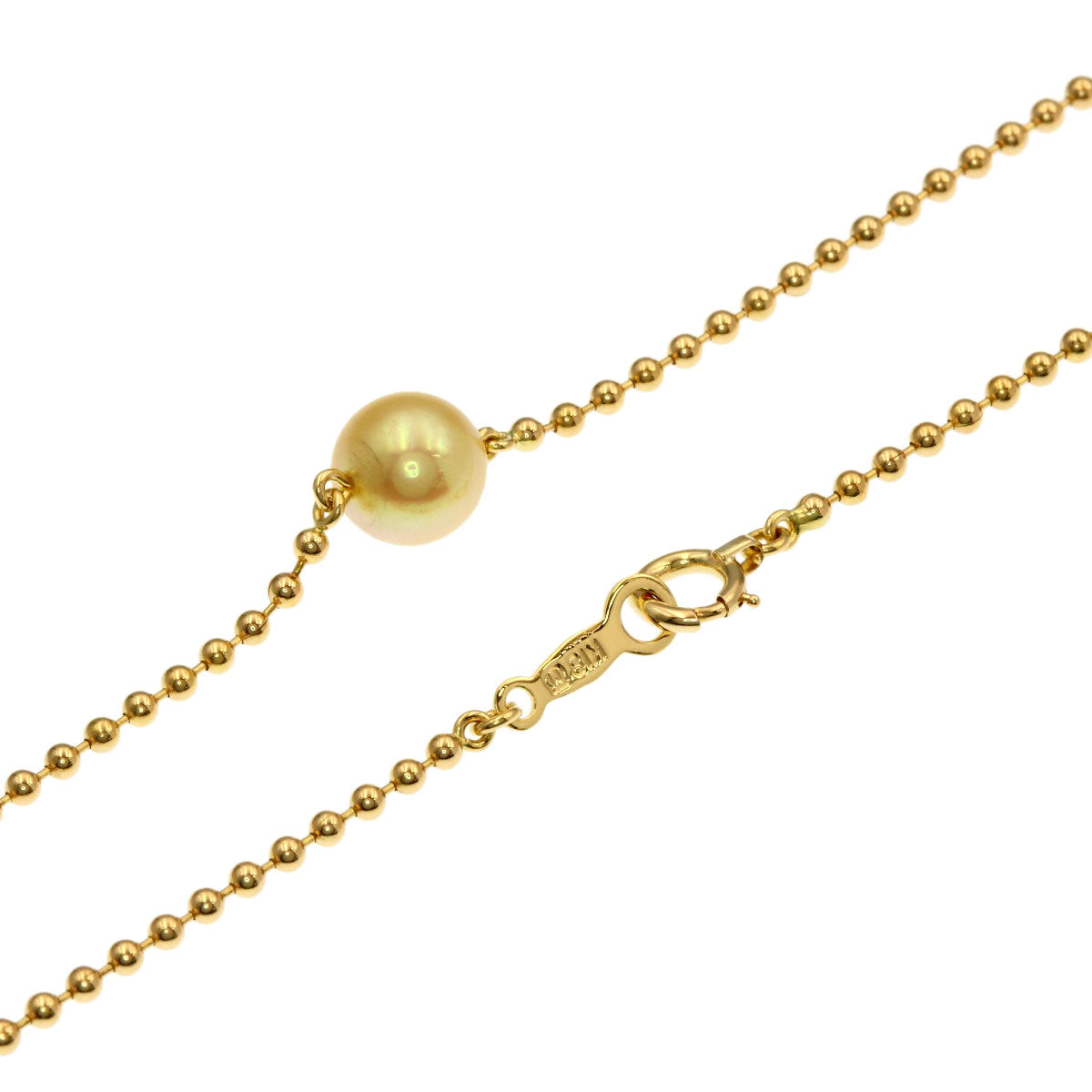 MIKIMOTO Pearl Pearl Necklace K18 Yellow Gold Ladies [Used]
