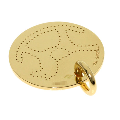 HERMES Dada Rocking Horse Pendant top K18 Yellow Gold Ladies [Used]