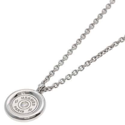 HERMES Serie Diamond Necklace K18 White Gold Ladies [Used]