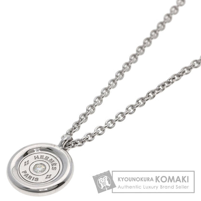 HERMES Serie Diamond Necklace K18 White Gold Ladies [Used]