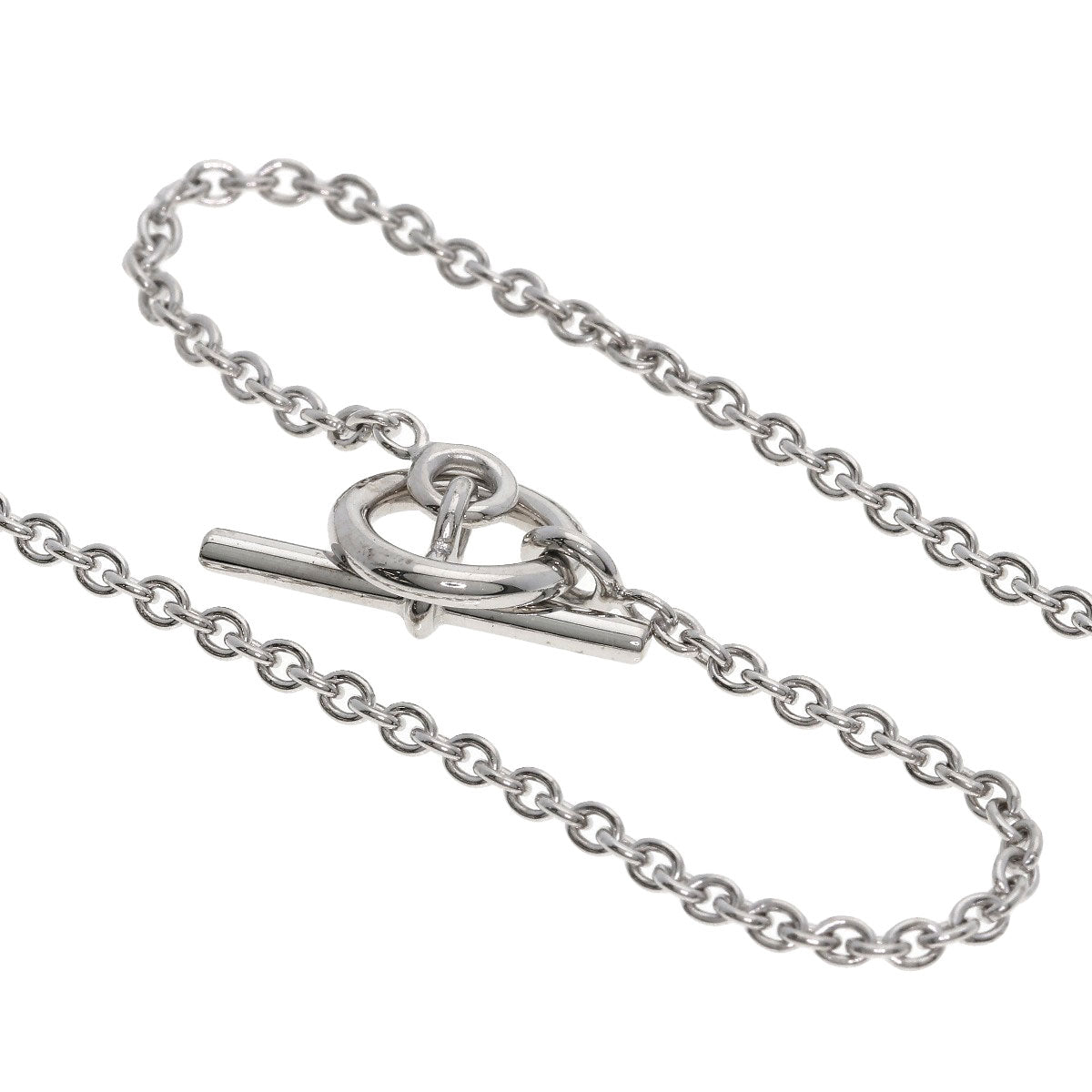 HERMES Serie Diamond Necklace K18 White Gold Ladies [Used]