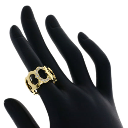 CARTIER C Du Diamond #49 Ring K18 Yellow Gold Ladies [Used]