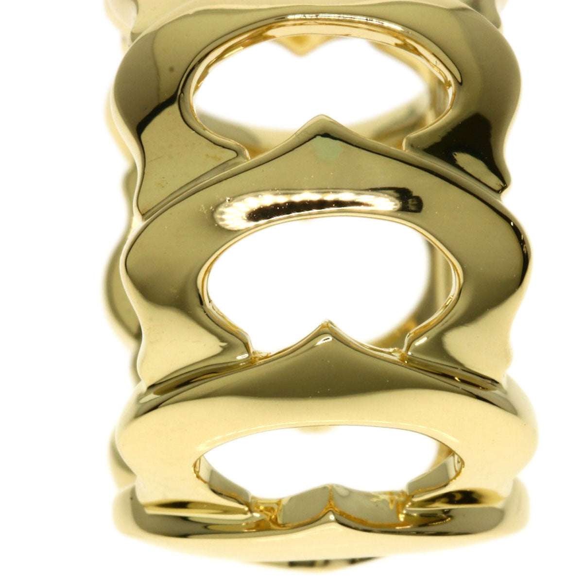 CARTIER C Du Diamond #49 Ring K18 Yellow Gold Ladies [Used]