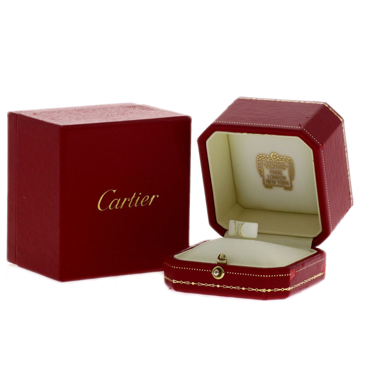 CARTIER C Du Diamond #49 Ring K18 Yellow Gold Ladies [Used]