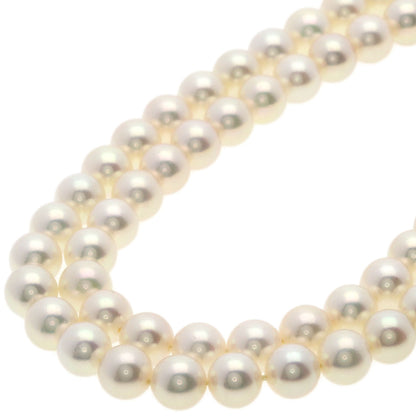 MIKIMOTO Double Pearl Pearl Necklace K14 Yellow Gold Ladies [Used]