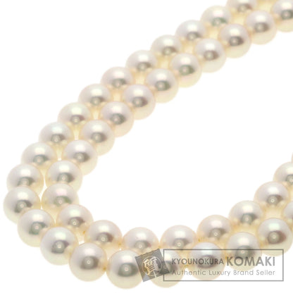 MIKIMOTO Double Pearl Pearl Necklace K14 Yellow Gold Ladies [Used]