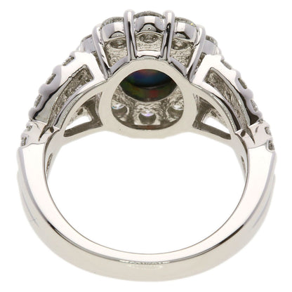 1.15ct Black　Opal Diamond Ring Platinum PT900 11.9g　Ladies