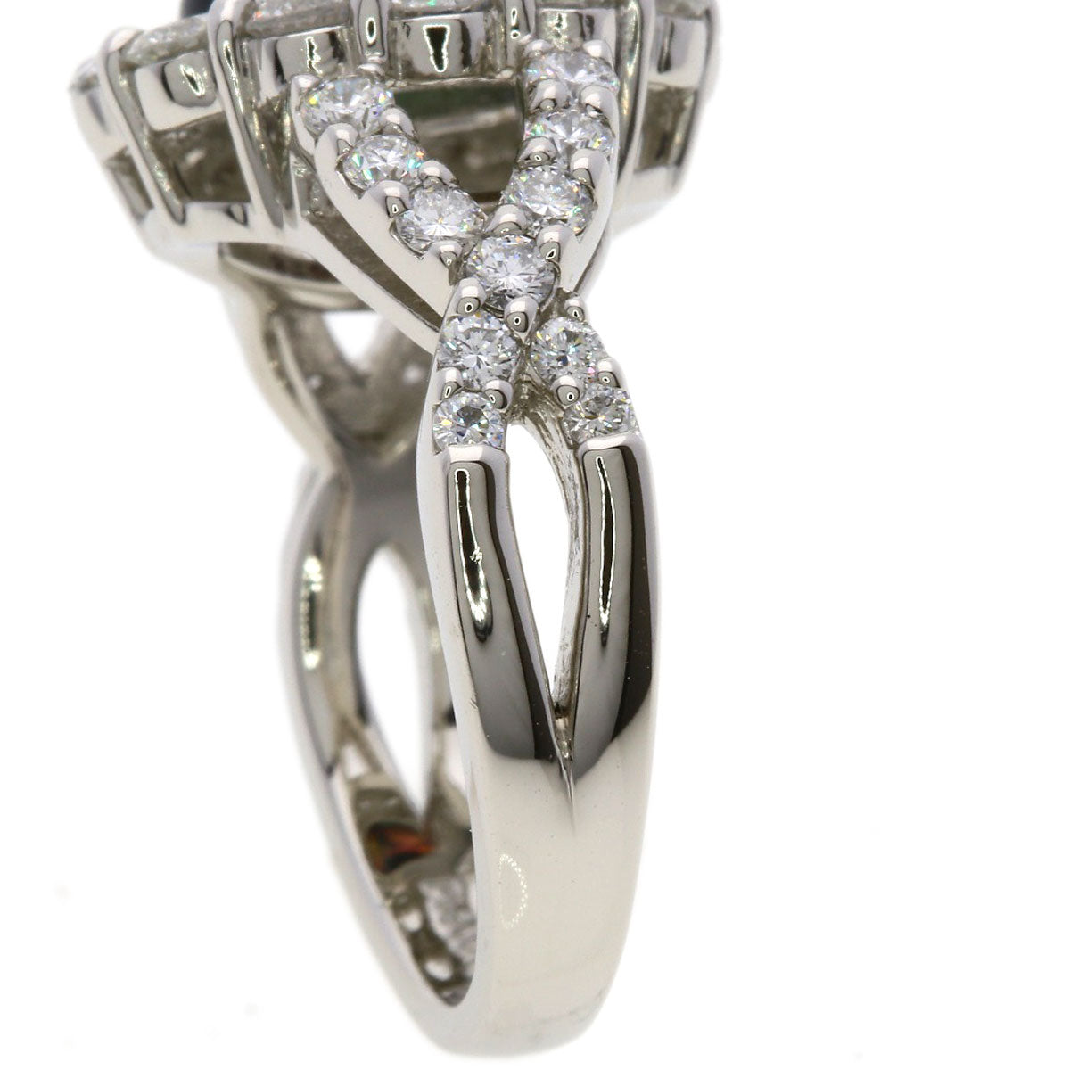 1.15ct Black　Opal Diamond Ring Platinum PT900 11.9g　Ladies