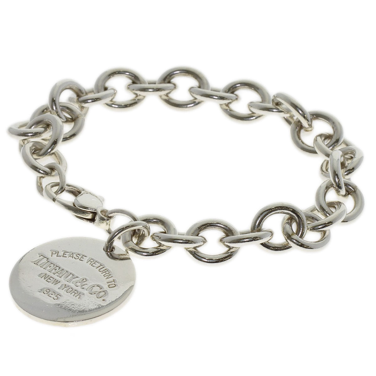 TIFFANY&Co. Return to round tag Bracelet Silver Ladies [Used]