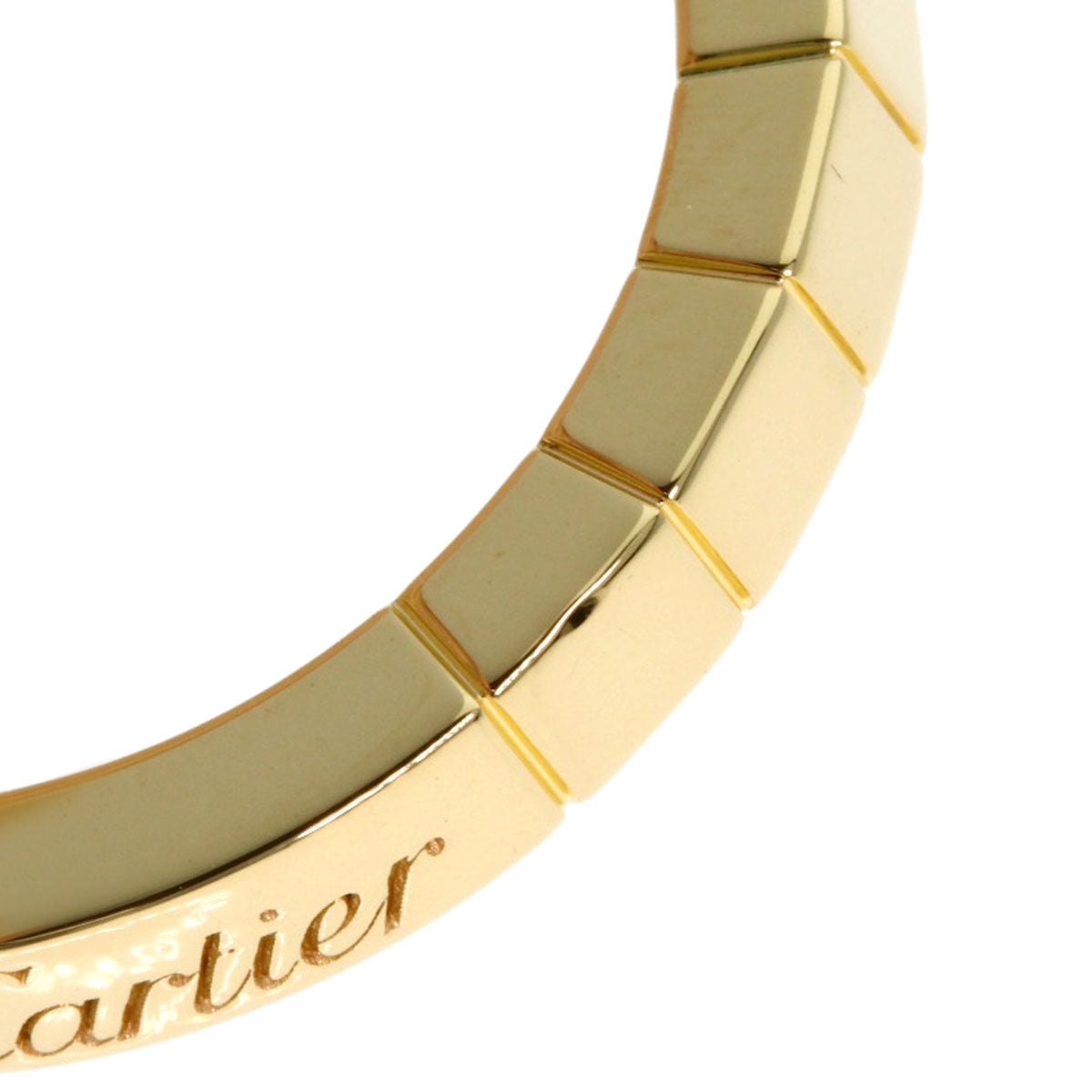 CARTIER Lanieres 1P Diamond #53 Ring K18 Yellow Gold Ladies [Used]