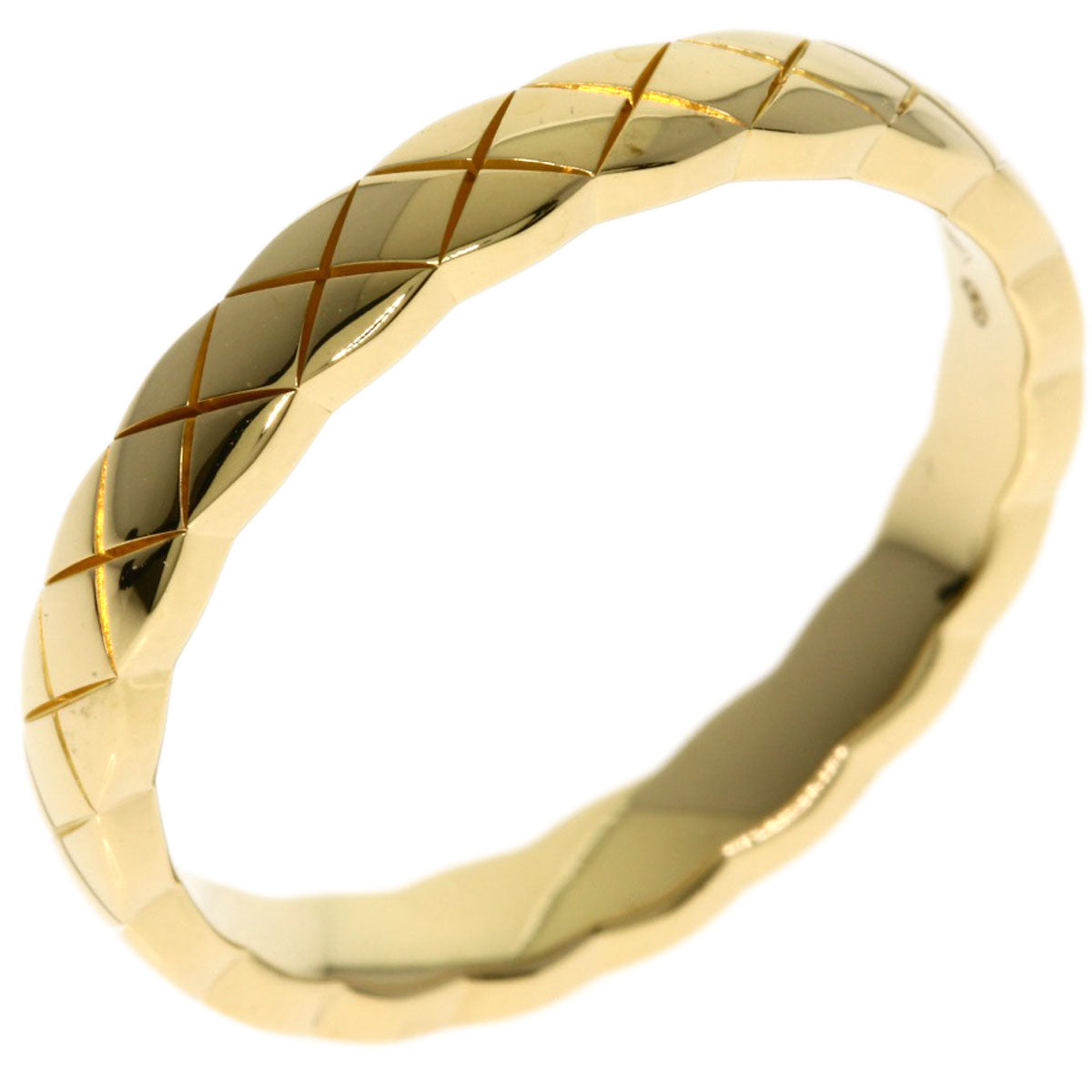 CHANEL Coco Crush Mini Model #58 Ring K18 Yellow Gold Ladies [Used]