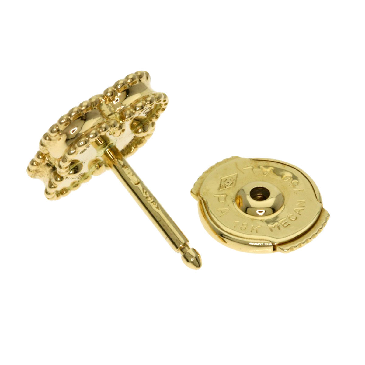 Van Cleef & Arpels Sweet Alhambra (single shoe only) earring K18 Yellow Gold Ladies [Used]