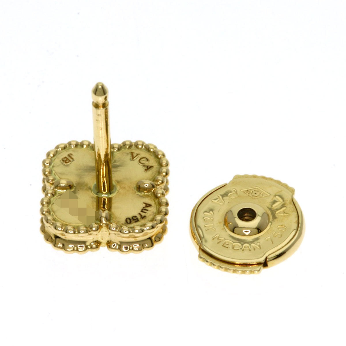 Van Cleef & Arpels Sweet Alhambra (single shoe only) earring K18 Yellow Gold Ladies [Used]