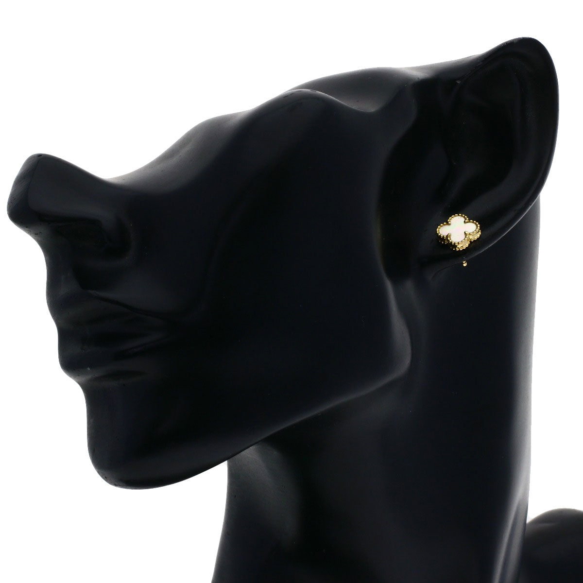 Van Cleef & Arpels Sweet Alhambra (single shoe only) earring K18 Yellow Gold Ladies [Used]