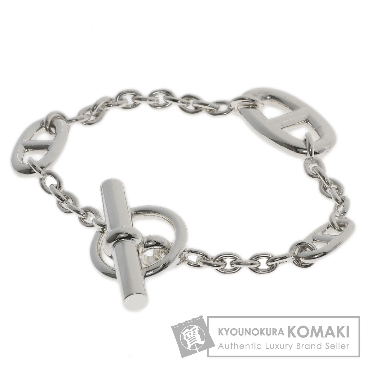 HERMES Shane Dunkle Farandole Bracelet Silver Ladies [Used]