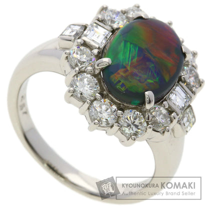 2.67ct Black　Opal Diamond Ring Platinum PT900 12.5g　Ladies