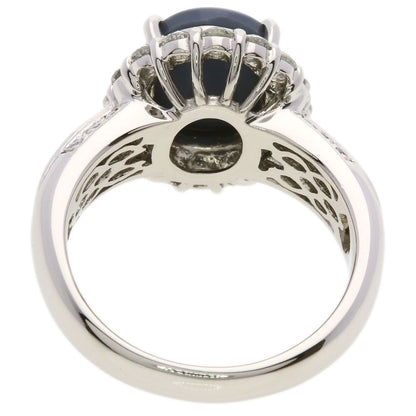 1.3ct Black　Opal Diamond Ring Platinum PT900 9.6g　Ladies