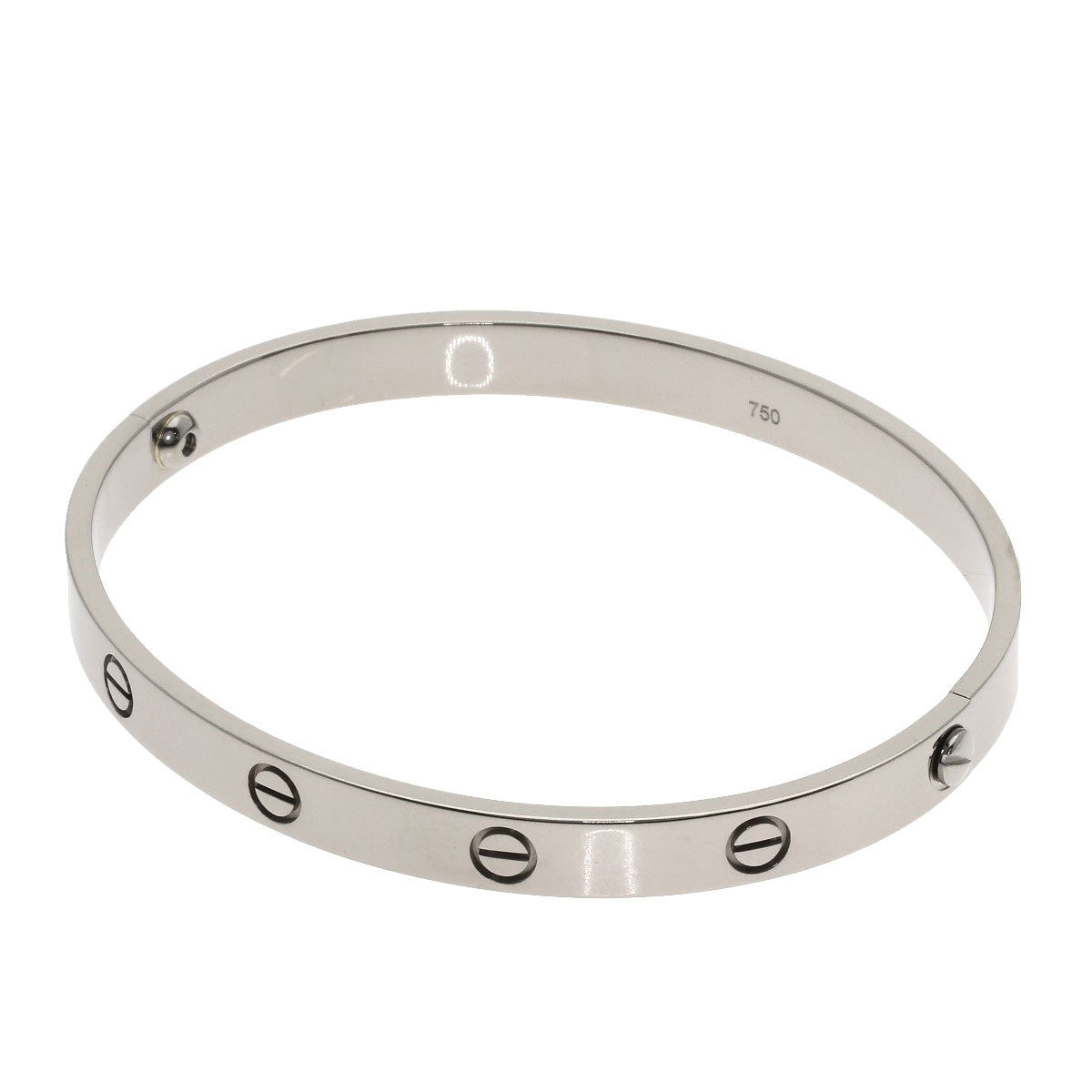 CARTIER LOVE Bracelets #20 (Driver not included) Bracelet K18 White Gold Ladies [Used]