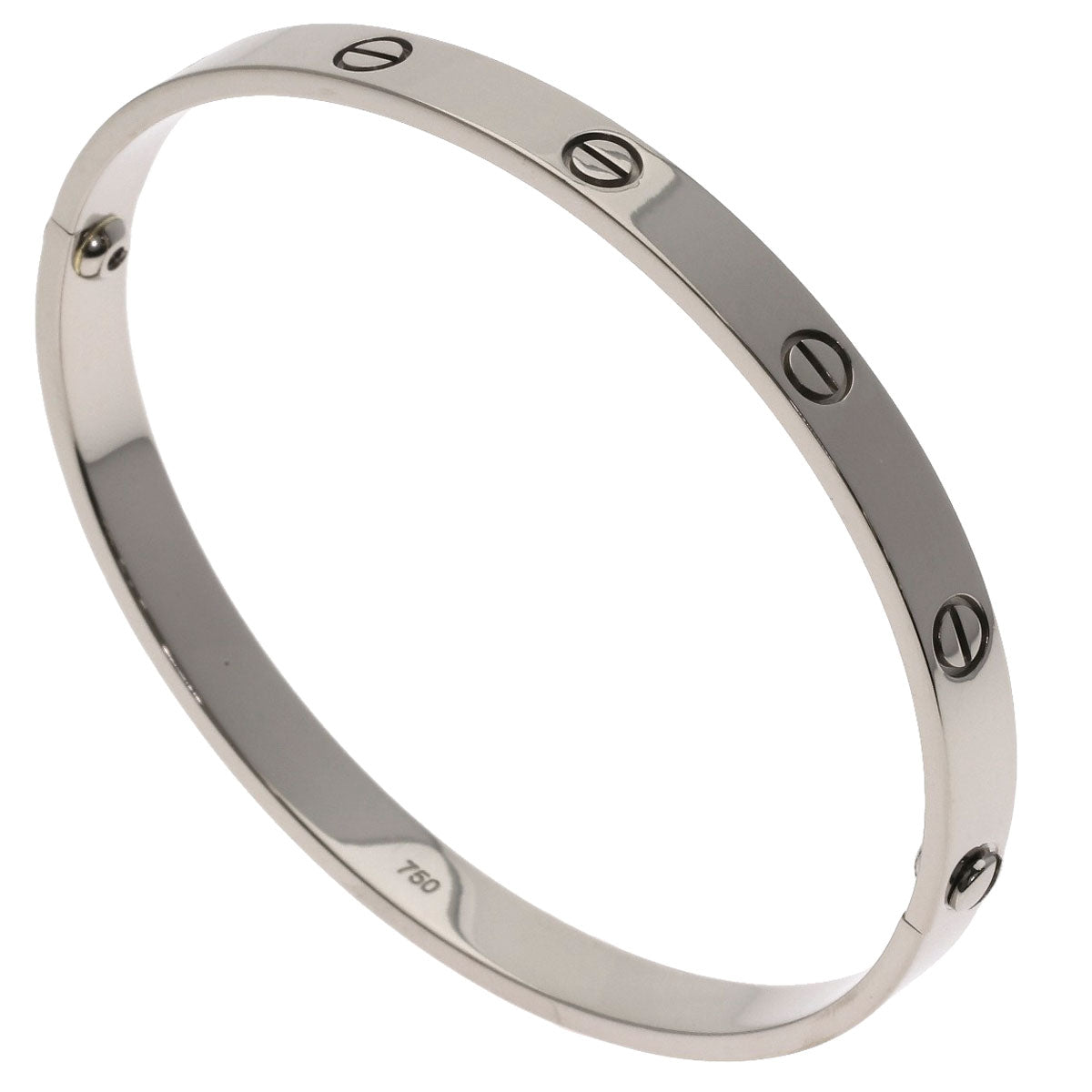 CARTIER LOVE Bracelets #20 (Driver not included) Bracelet K18 White Gold Ladies [Used]