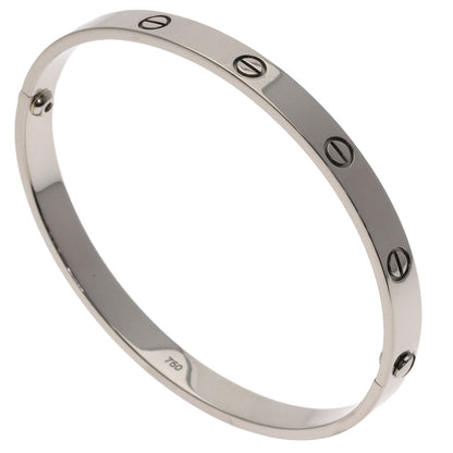 CARTIER LOVE Bracelets #20 (Driver not included) Bracelet K18 White Gold Ladies [Used]