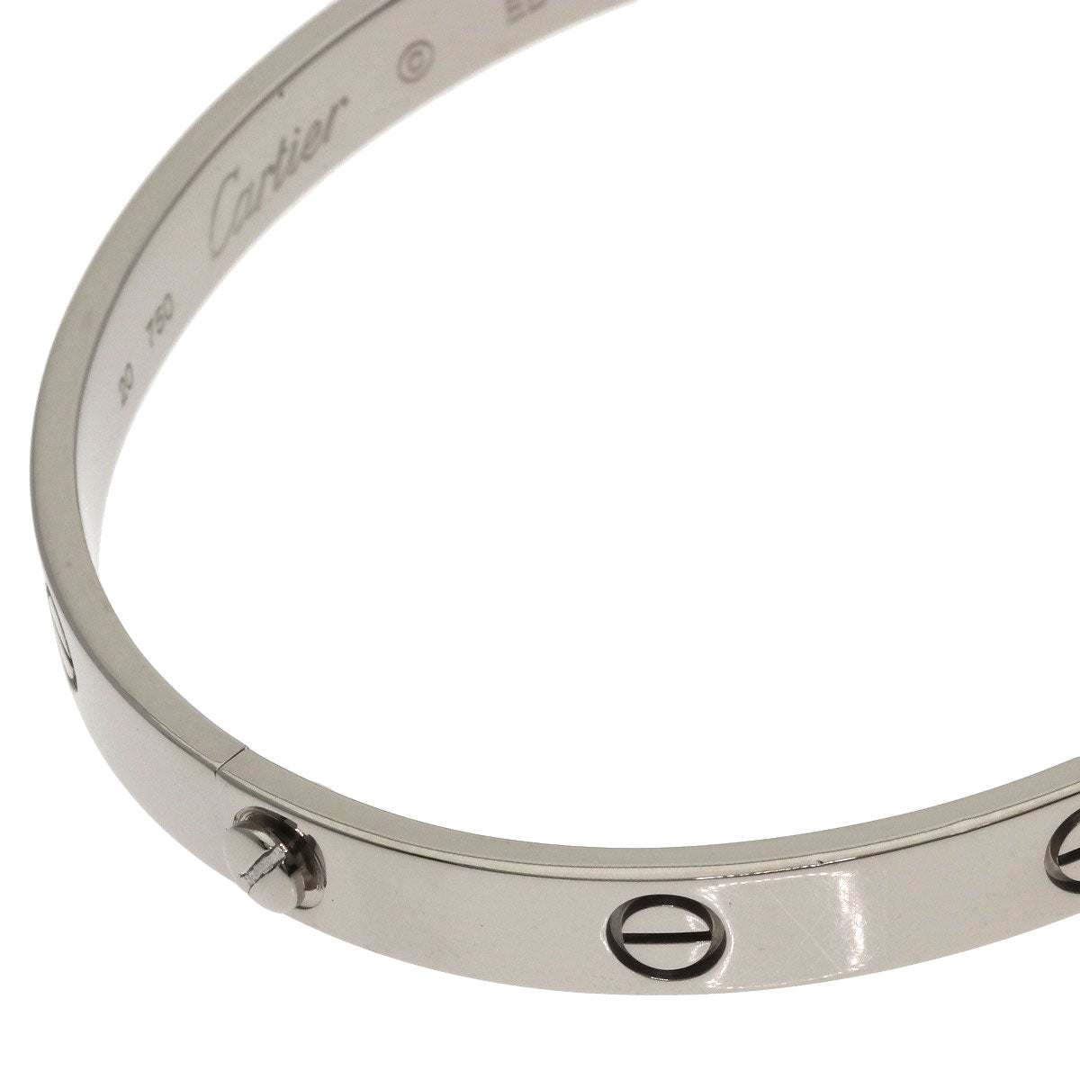 CARTIER LOVE Bracelets #20 (Driver not included) Bracelet K18 White Gold Ladies [Used]