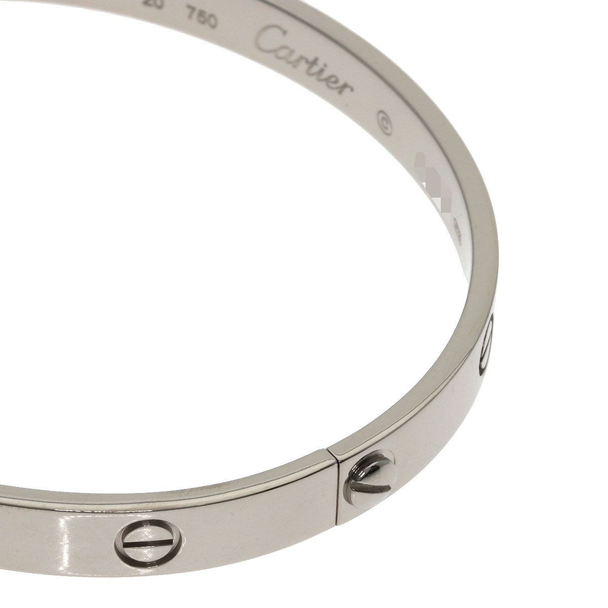 CARTIER LOVE Bracelets #20 (Driver not included) Bracelet K18 White Gold Ladies [Used]