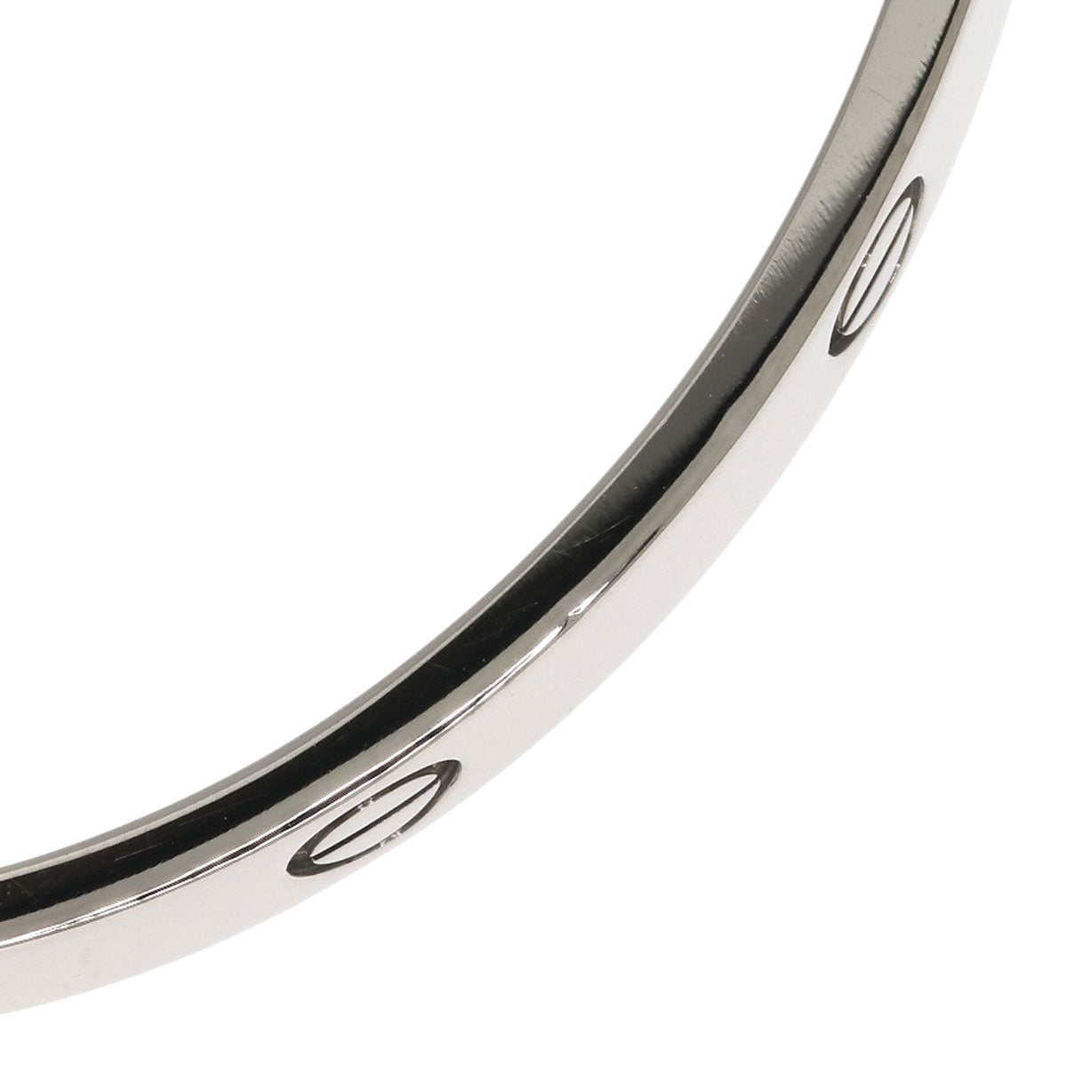 CARTIER LOVE Bracelets #20 (Driver not included) Bracelet K18 White Gold Ladies [Used]