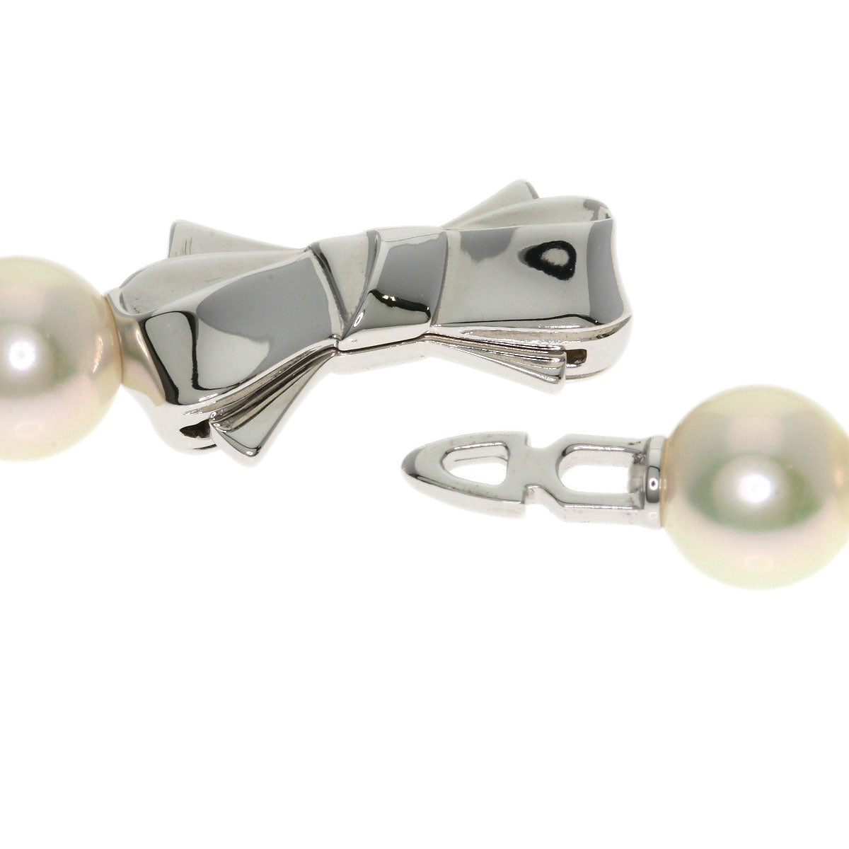 TASAKI Long Pearl Pearl Necklace K18 White Gold Ladies [Used]