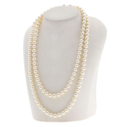 TASAKI Long Pearl Pearl Necklace K18 White Gold Ladies [Used]