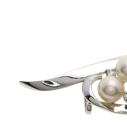 MIKIMOTO Pearl Pearl Diamond Obi closure K14 White Gold Ladies [Used]