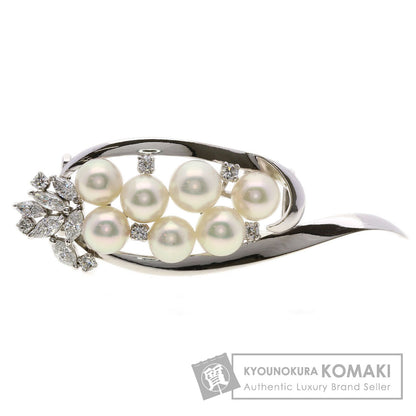 MIKIMOTO Pearl Pearl Diamond Obi closure K14 White Gold Ladies [Used]